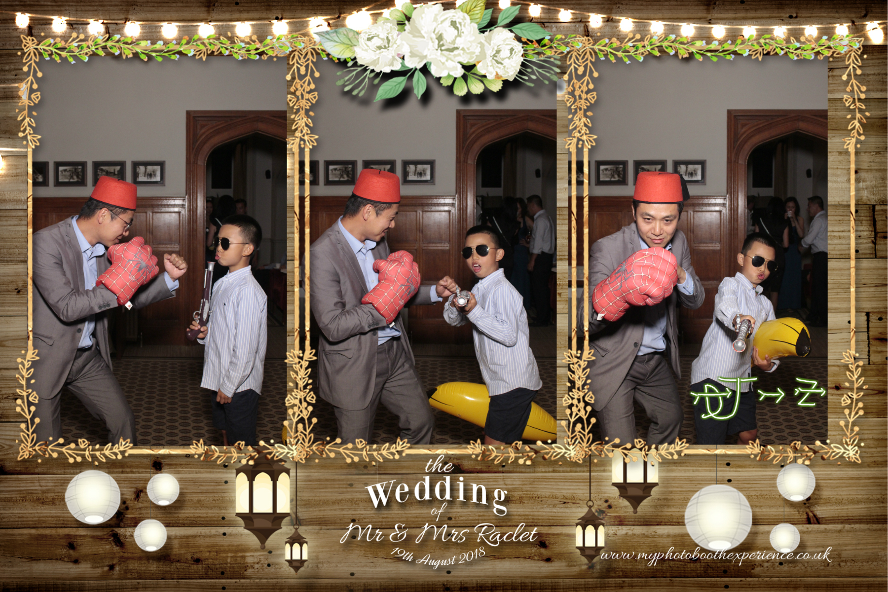 Mr & Mrs Raclet | View more photos from the event at gallery.myphotoboothexperience.co.uk/u/MyPhotoBoothExperienceLtd/Mr-Mrs-Raclet